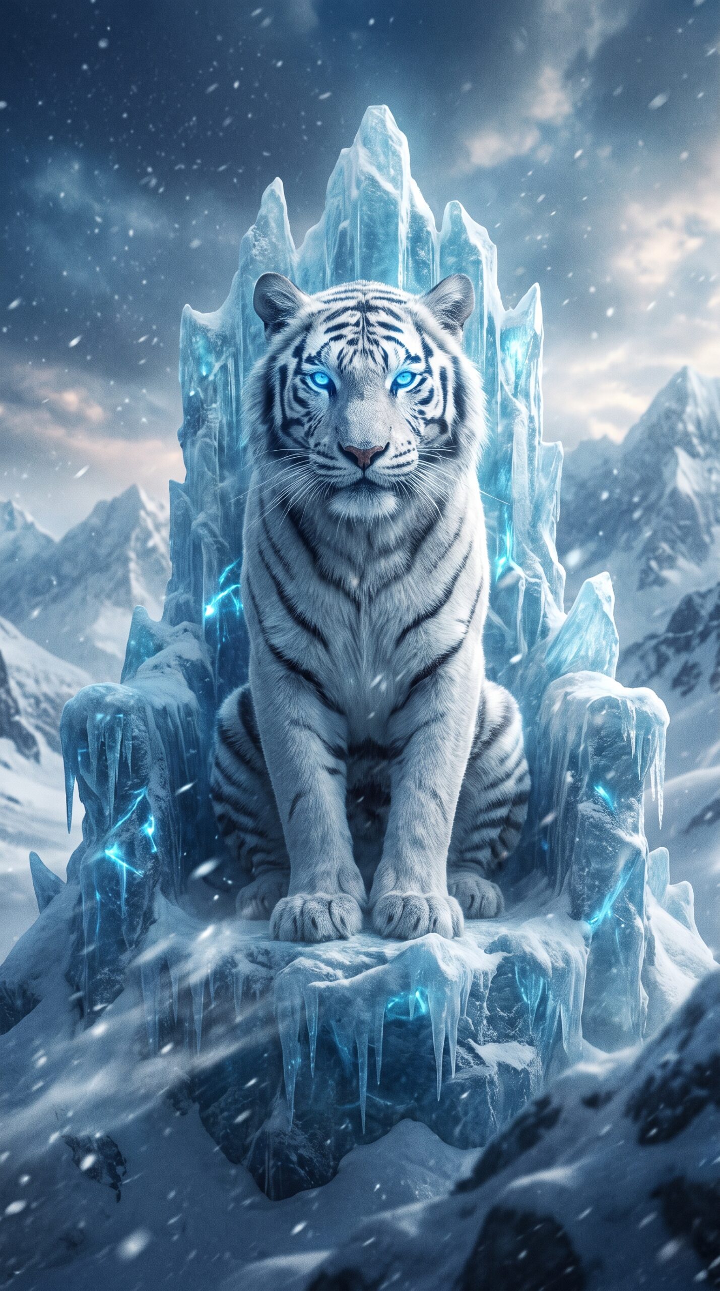 White Tiger Emperor Wallpaper